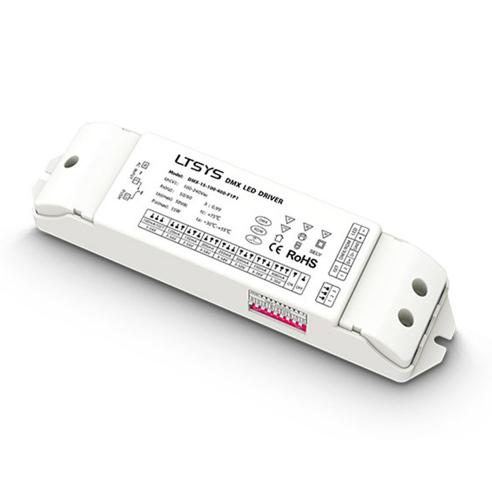 DMX-15-100-400-F1P1 15W 100-400mA CC DMX Driver